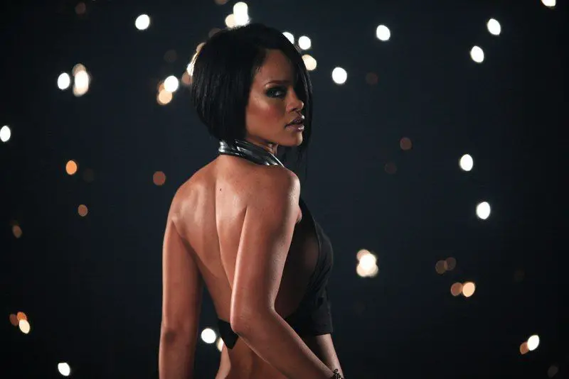 Rihanna bondage suit