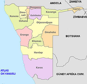 Nambiya'daki şehirler listesi